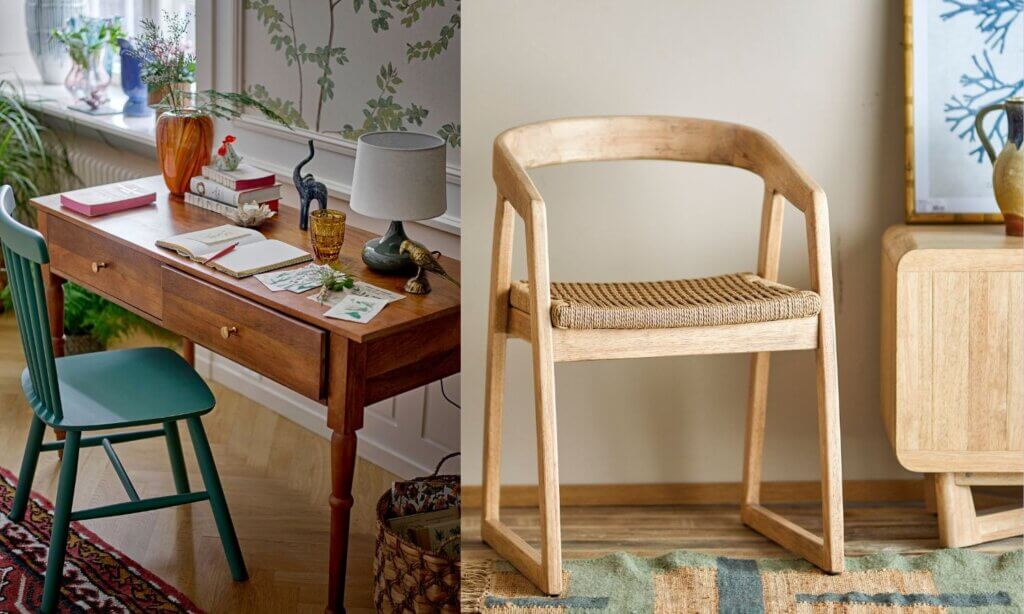 Schreibtisch und Stuhl von Bloomingville.