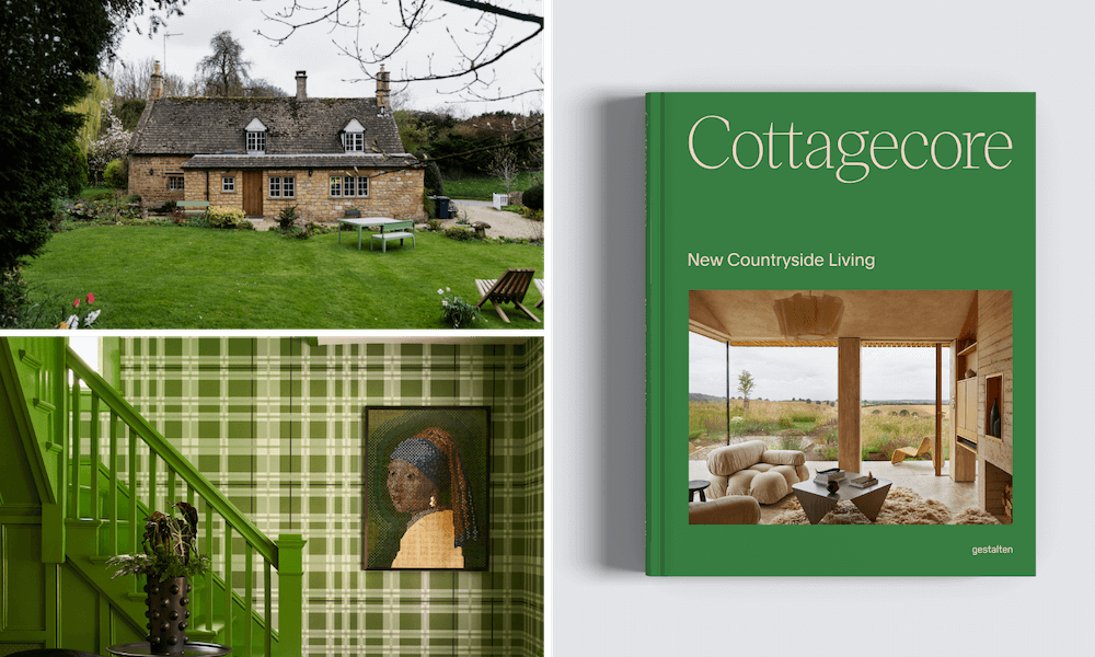 Das Buchcover von und Bilder aus dem Buch "Cottagecore: New Countryside Living", erschienen im gestalten Verlag.