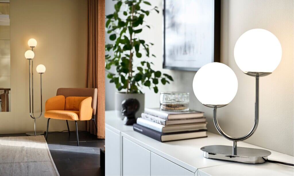 Ob als Steh- oder Tischlampe – dieses Design bringt Bauhaus in deine Praxis.