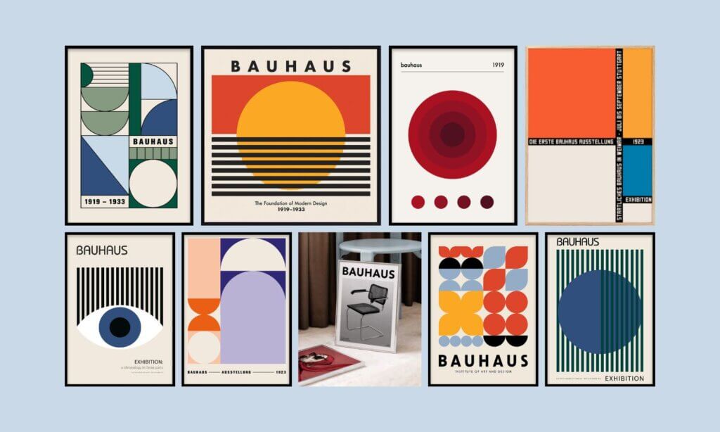 Bei Desenio gibt es eine größere Auswahl an Postern mit Bauhaus-Thema. 