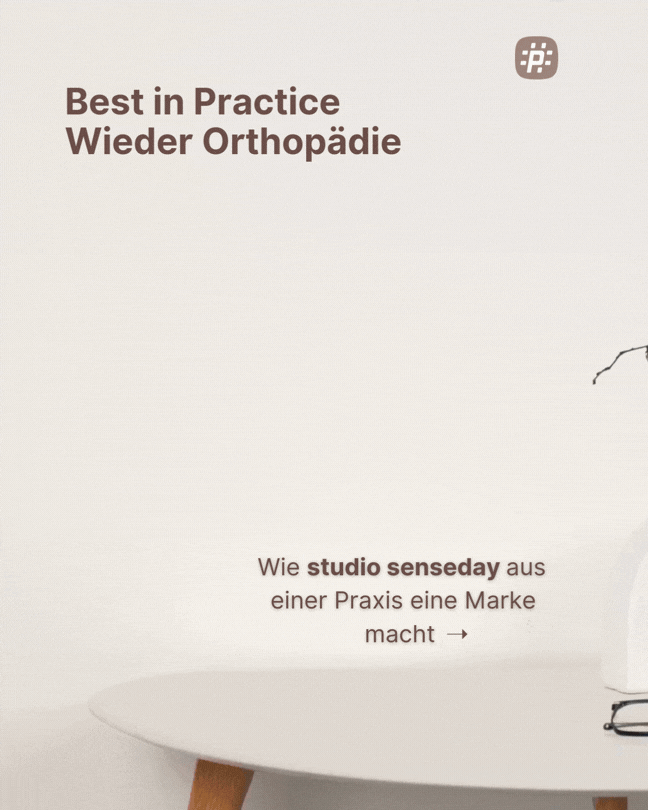 Wie studio senseday eine orthopädische Praxis zur starken, wiedererkennbaren Marke formt.