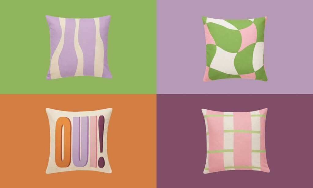 Diverse bunte Kissen von Desenio