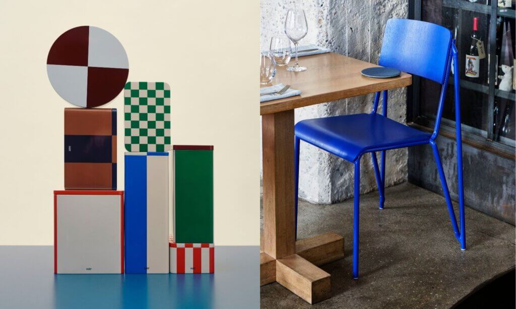 Tin Container und Petit Standard Ultra Chair von HAY