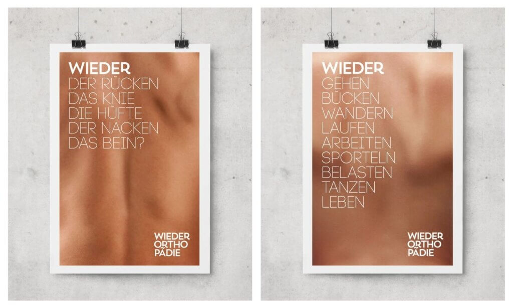 Der Name selbst wird zum Programm – „Wieder“ als Versprechen, sich nach erfolgreicher Behandlung wieder uneingeschränkt bewegen zu können.