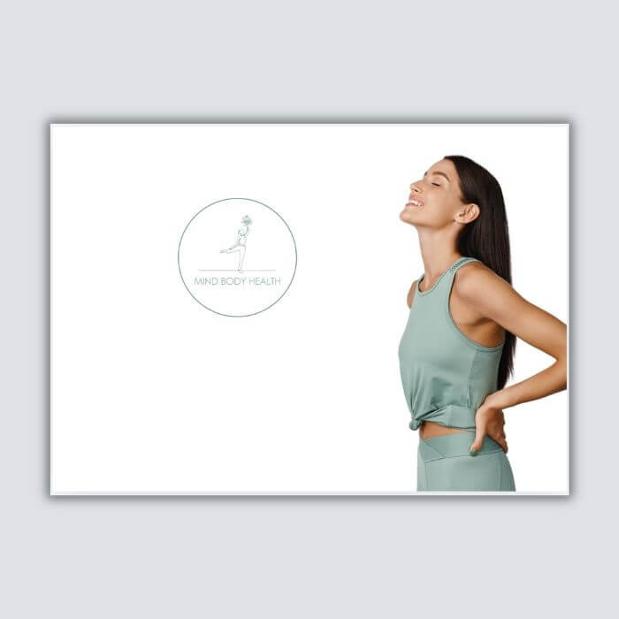 Screenshots aus dem Canva-Tutorial zur Erstellung von Flyern in Postkarten-Form.