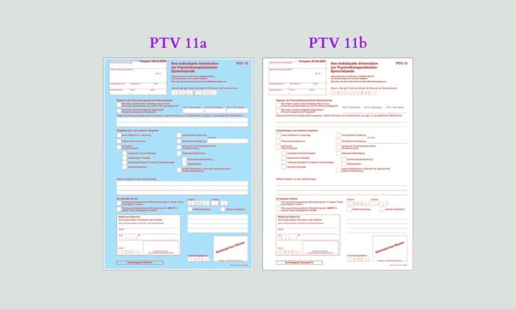 Prozess zum Formular PTV 11