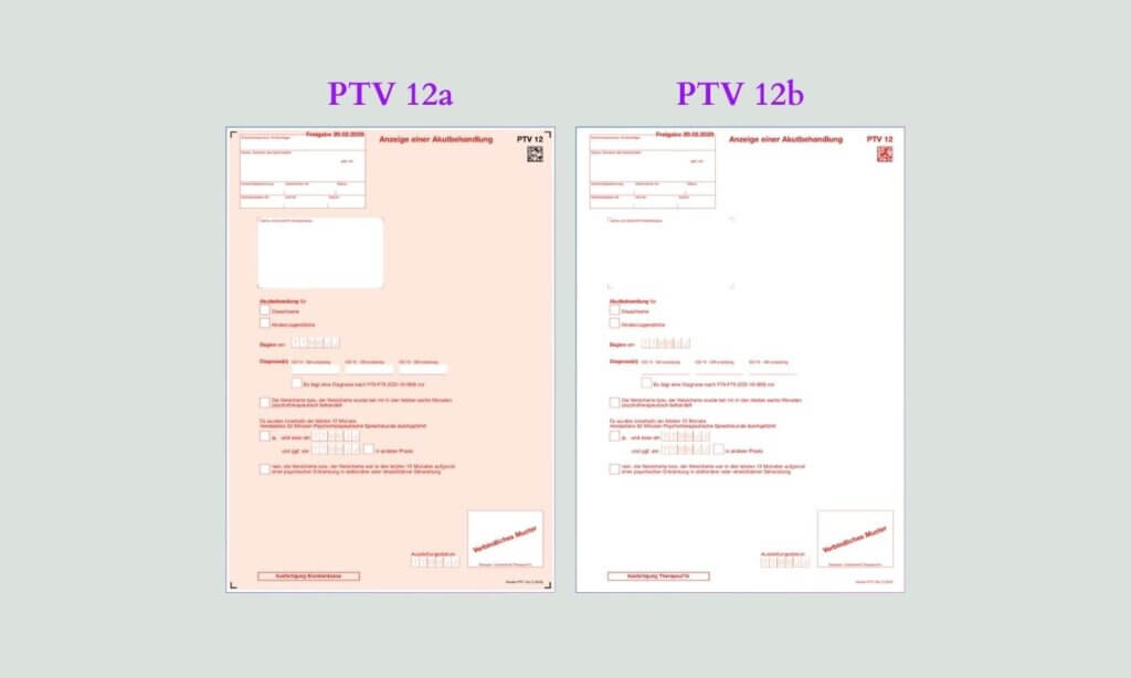 Prozess zum Formular PTV 12