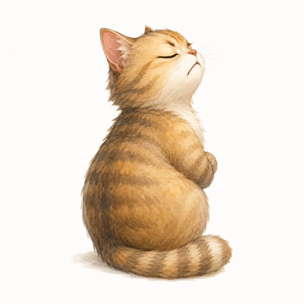 Beleidigte Katze