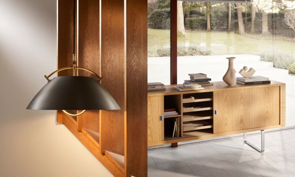 HJW37 The Pendant Birthday Edition und CH825 Credenza von Carl Hansen & Søn.