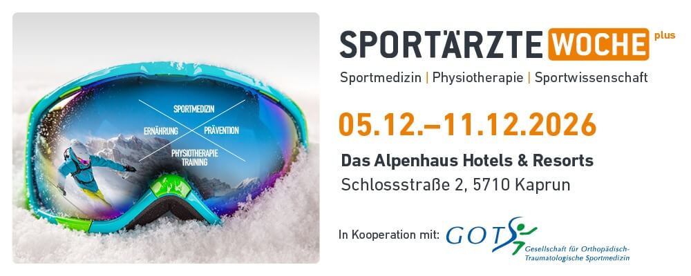 Banner der Sportärztewoche 2026
