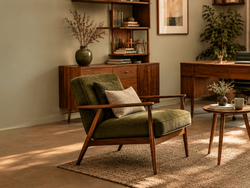 Der Midcentury-Stil verbindet organische Formen, natürliche Materialien und lässige Eleganz zu Praxisräumen, die einladen, entspannen und in Erinnerung bleiben.